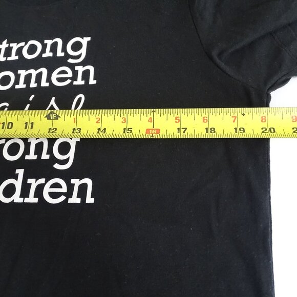 Celebrate Mothers Day Black Graphic Tee T-shirt Women Size L 12 14 Crew Neck - Picture 7 of 8